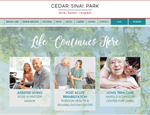 Tablet Screenshot of cedarsinaipark.org